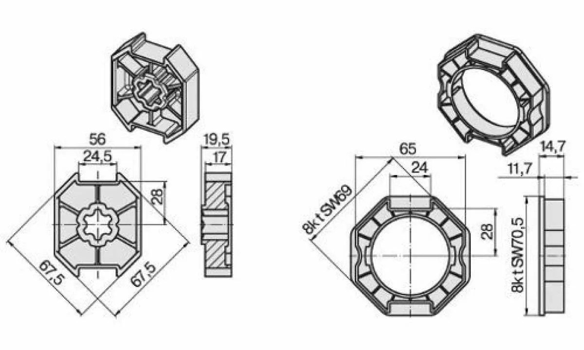 Becker Adapterset SW 70